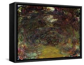 The Rose Path, 1920-22-Claude Monet-Framed Stretched Canvas