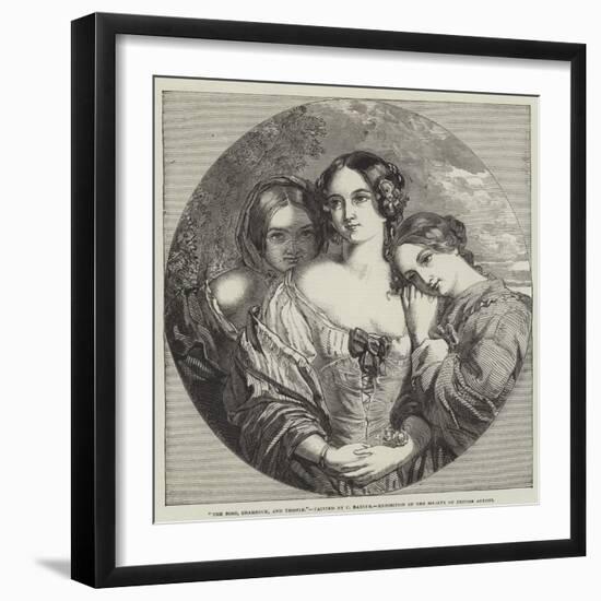 The Rose, Shamrock, and Thistle, Exhibition of the Society of British Artists-Charles Baxter-Framed Giclee Print