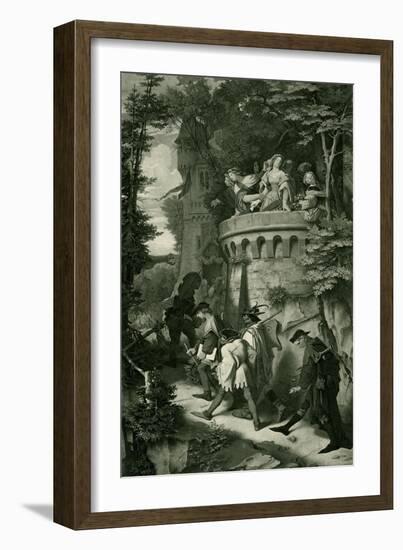 The Rose / The artist's journey-Moritz Ludwig von Schwind-Framed Giclee Print