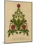 The Rose, Thistle and Shamrock. The Floral Badges of England, Scotland and Ireland-English School-Mounted Giclee Print