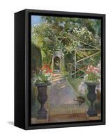 The Rose Trellis, Bedfield, 1996-Timothy Easton-Framed Stretched Canvas