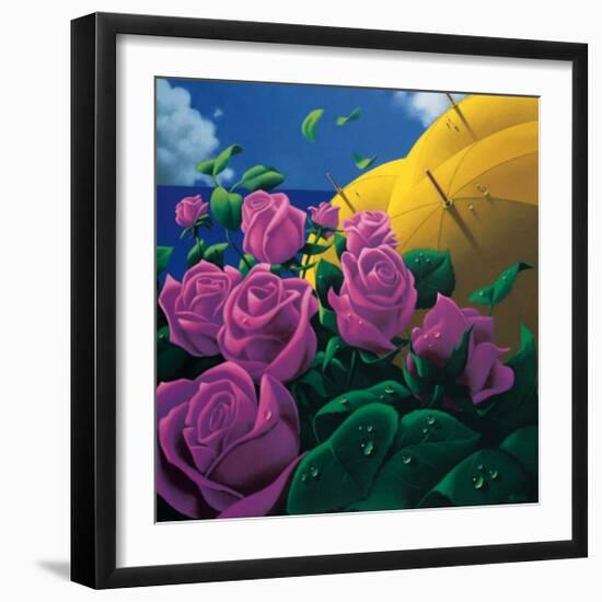 The Rosebush-Claude Theberge-Framed Art Print