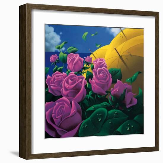 The Rosebush-Claude Theberge-Framed Art Print