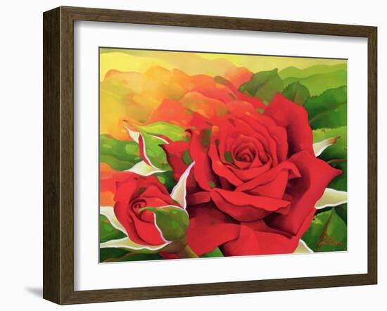 The Roses in the Festival of Light, 2003-Myung-Bo Sim-Framed Giclee Print