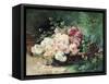 The Roses-Albert Tibule Furcy de Lavault-Framed Stretched Canvas