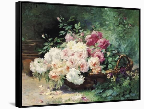 The Roses-Albert Tibule Furcy de Lavault-Framed Stretched Canvas