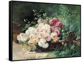 The Roses-Albert Tibule Furcy de Lavault-Framed Stretched Canvas