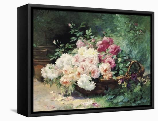 The Roses-Albert Tibule Furcy de Lavault-Framed Stretched Canvas