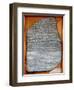 The Rosetta Stone, from Fort St. Julien, El-Rashid (Rosetta) 196 BC-null-Framed Giclee Print