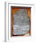 The Rosetta Stone, from Fort St. Julien, El-Rashid (Rosetta) 196 BC-null-Framed Giclee Print