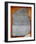 The Rosetta Stone, from Fort St. Julien, El-Rashid (Rosetta) 196 BC-null-Framed Giclee Print