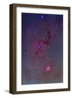 The Rosette Nebula with Nebulosity Complex in Monoceros-null-Framed Photographic Print