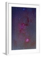 The Rosette Nebula with Nebulosity Complex in Monoceros-null-Framed Photographic Print