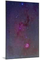 The Rosette Nebula with Nebulosity Complex in Monoceros-null-Mounted Photographic Print