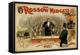 The Rossow Midgets Boxing Match Theatre Poster-Lantern Press-Framed Stretched Canvas