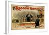 The Rossow Midgets Boxing Match Theatre Poster-Lantern Press-Framed Art Print