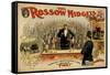The Rossow Midgets Boxing Match Theatre Poster-Lantern Press-Framed Stretched Canvas