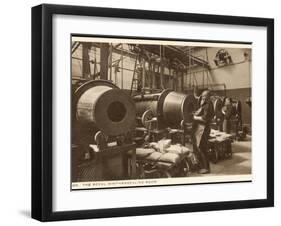 The Rotary Annealing Room Where Blanks are Softened in the Red Hot Furnaces-null-Framed Photographic Print