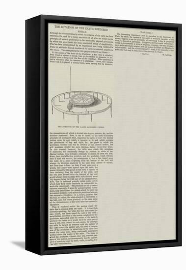 The Rotation of the Earth Rendered Visible-null-Framed Stretched Canvas