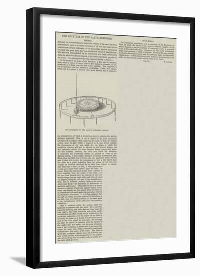 The Rotation of the Earth Rendered Visible-null-Framed Giclee Print