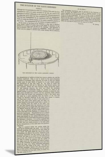 The Rotation of the Earth Rendered Visible-null-Mounted Giclee Print