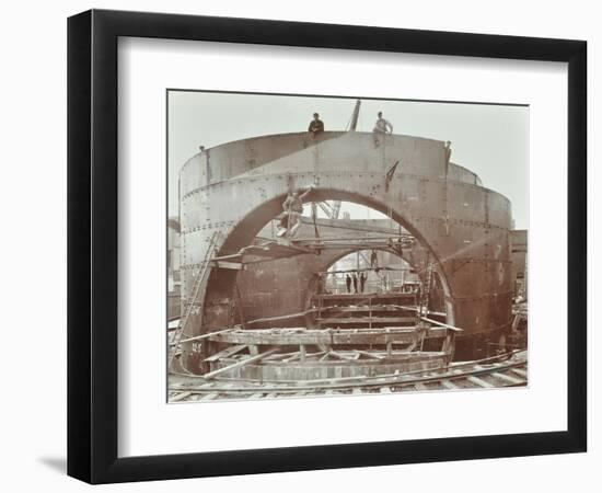 The Rotherhithe Tunnel under Construction, London, 1906-null-Framed Photographic Print