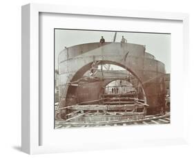 The Rotherhithe Tunnel under Construction, London, 1906-null-Framed Photographic Print