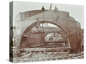 The Rotherhithe Tunnel under Construction, London, 1906-null-Stretched Canvas