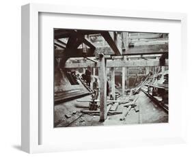 The Rotherhithe Tunnel under Construction, London, March 1905-null-Framed Photographic Print