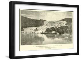 The Rotomahana Terraces and Hot Springs, New Zealand, Destroyed by an Earthquake on 10 June 1886-null-Framed Giclee Print