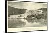 The Rotomahana Terraces and Hot Springs, New Zealand, Destroyed by an Earthquake on 10 June 1886-null-Framed Stretched Canvas