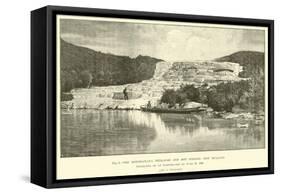 The Rotomahana Terraces and Hot Springs, New Zealand, Destroyed by an Earthquake on 10 June 1886-null-Framed Stretched Canvas