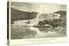 The Rotomahana Terraces and Hot Springs, New Zealand, Destroyed by an Earthquake on 10 June 1886-null-Stretched Canvas