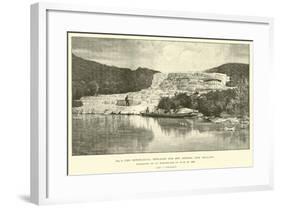 The Rotomahana Terraces and Hot Springs, New Zealand, Destroyed by an Earthquake on 10 June 1886-null-Framed Giclee Print