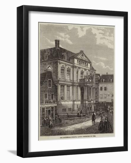The Rotterdam Museum, Lately Destroyed by Fire-null-Framed Giclee Print