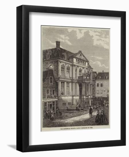 The Rotterdam Museum, Lately Destroyed by Fire-null-Framed Giclee Print