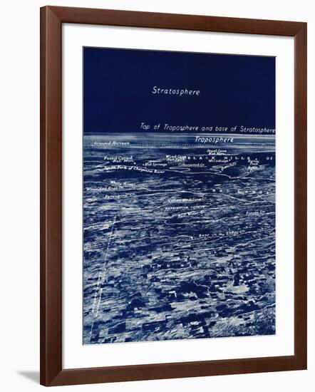 'The Rotundity of the Earth From The Stratosphere', 1935-Unknown-Framed Photographic Print