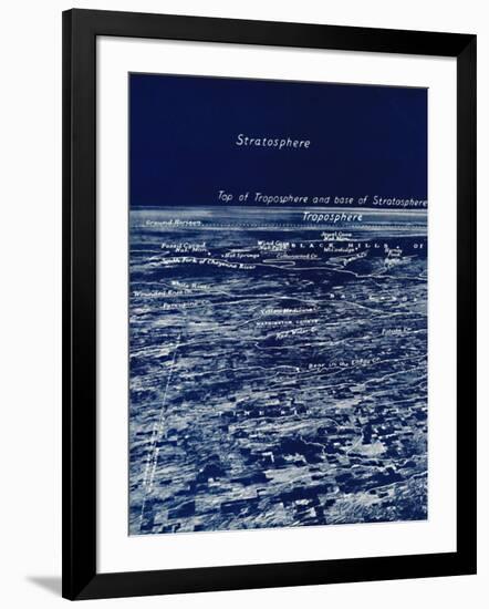 'The Rotundity of the Earth From The Stratosphere', 1935-Unknown-Framed Photographic Print