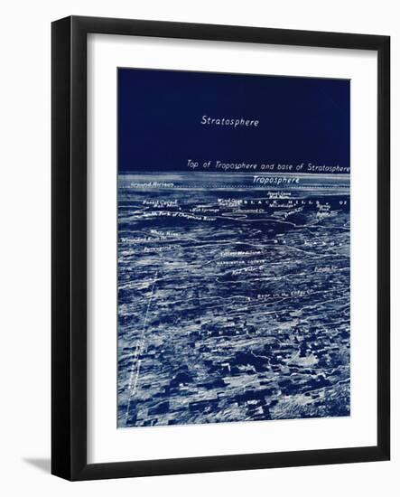 'The Rotundity of the Earth From The Stratosphere', 1935-Unknown-Framed Photographic Print