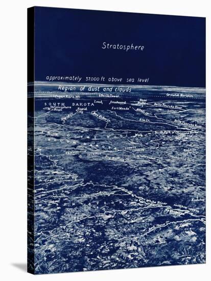 'The Rotundity of the Earth From The Stratosphere', 1935-Unknown-Stretched Canvas