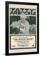 The Rough House Movie Roscoe Fatty Arbukle Buster Keaton Poster Print-null-Framed Poster