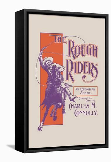 The Rough Riders: An Equestrian Scene-null-Framed Stretched Canvas