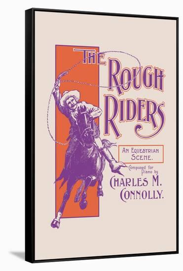 The Rough Riders: An Equestrian Scene-null-Framed Stretched Canvas