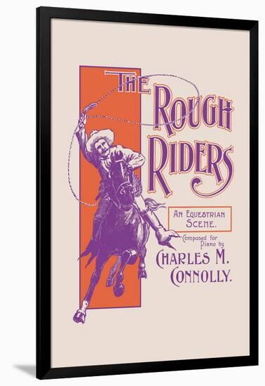 The Rough Riders: An Equestrian Scene-null-Framed Art Print