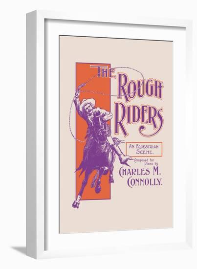 The Rough Riders: An Equestrian Scene-null-Framed Art Print