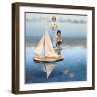 The Round Pond, 1975-Sandra Lawrence-Framed Giclee Print