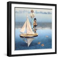 The Round Pond, 1975-Sandra Lawrence-Framed Giclee Print