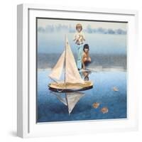 The Round Pond, 1975-Sandra Lawrence-Framed Giclee Print