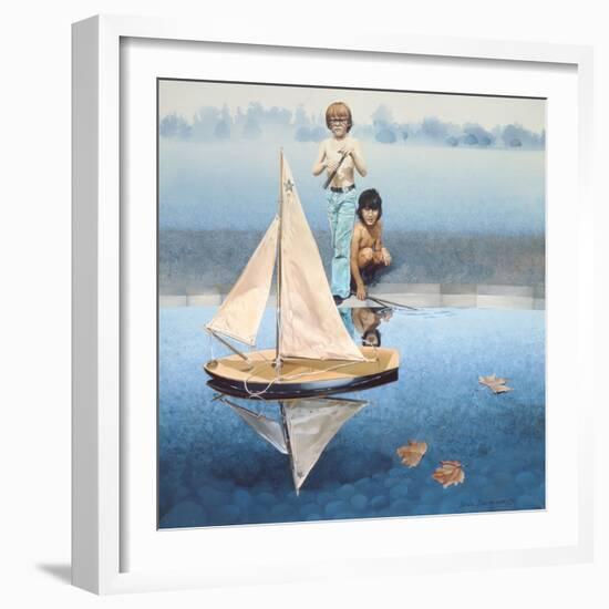 The Round Pond, 1975-Sandra Lawrence-Framed Giclee Print