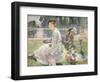 The Round Pond, Kensington Gardens, 1934-Ester Borough Johnson-Framed Giclee Print